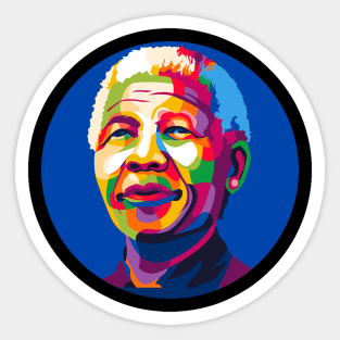 Nelson mandela pop art Sticker